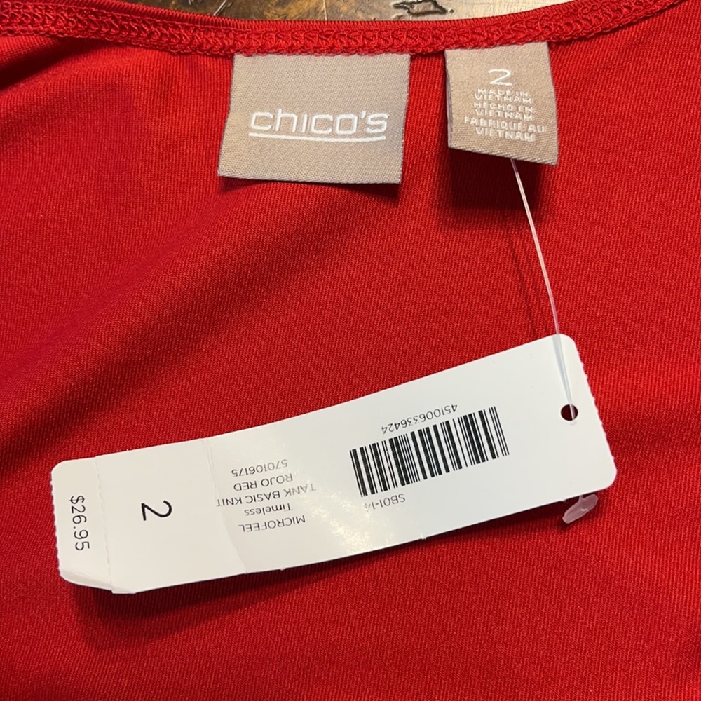 Chico’s Red Tank Top - Picture 6 of 8